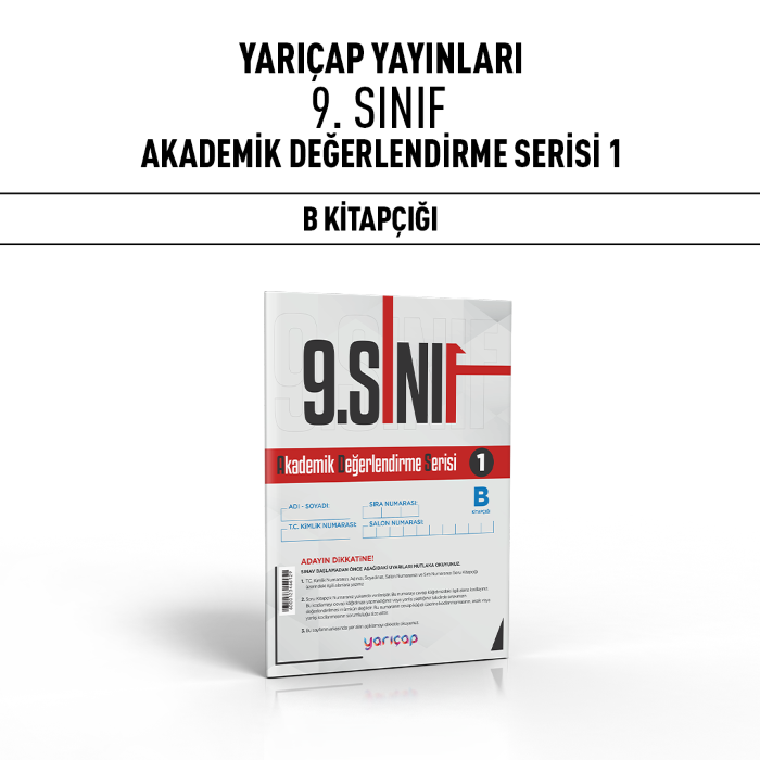 YARIÇAP 09.SINIF AKADEMİK DĞRL SERİSİ 1-B - 25-26